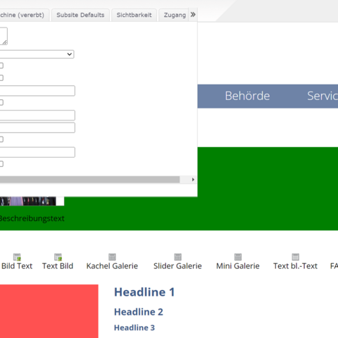 Viele Funktionen für jede Seite