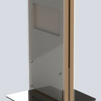 Aufsteller für beidseitige ImagoTag Dispays