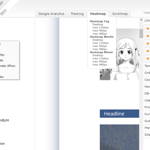 Baumstrukturen, SEO Toolset, intuitive Bedienung